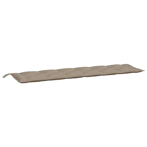 vidaXL Gartenbank-Auflage Taupe 200x50x7 cm Oxford-Gewebe 361648 günstig online kaufen