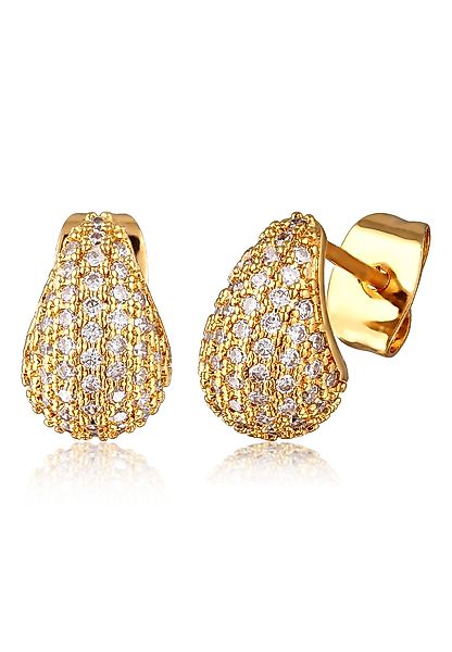 Elli Paar Ohrstecker Ohrstecker Tropfen Zirkonia günstig online kaufen