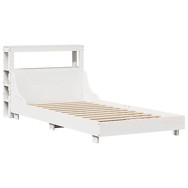 vidaXL Massivholzbett ohne Matratze Weiß 90x190 cm Kiefernholz 3306442 günstig online kaufen