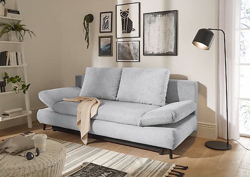ED EXCITING DESIGN Schlafsofa »Sunny«, mit Bettkasten & Armteilverstellung günstig online kaufen