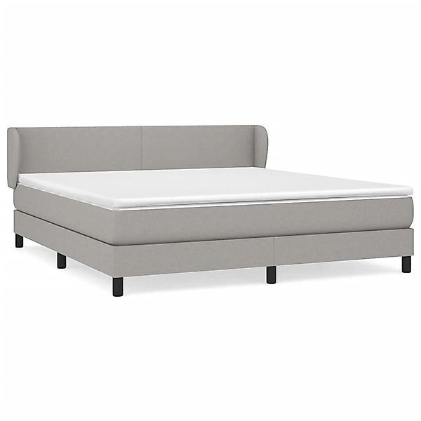 vidaXL Boxspringbett mit Matratze Hellgrau 180x200 cm Stoff1399697 günstig online kaufen