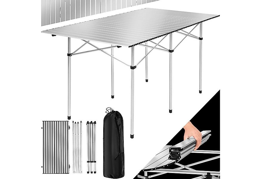 tectake Campingtisch Aluminium Campingtisch (1-St., 1 tlg), Klappbares Alum günstig online kaufen