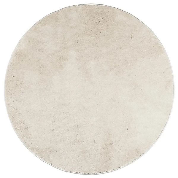 vidaXL Teppich OVIEDO Kurzflor Beige Ø 160 cm 375502 günstig online kaufen
