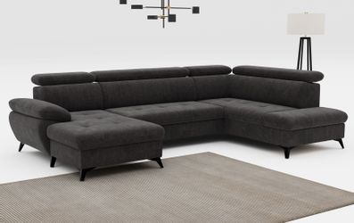 COTTA Wohnlandschaft Hudson U-Form, mit Kopfteilverstellung, günstig online kaufen