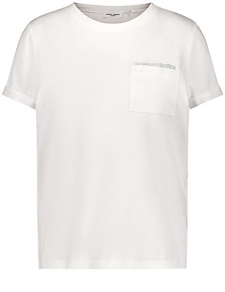 GERRY WEBER Kurzarmshirt T-Shirt mit Ziersteinchen günstig online kaufen