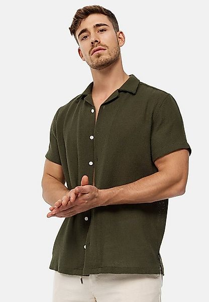 Indicode Kurzarmhemd Herren INCosby Herrenhemd Kurzarm leichtes Kurzarmhemd günstig online kaufen