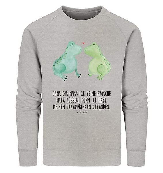 Mr. & Mrs. Panda Longpullover Frosch Liebe Größe M - Heather Grey - Geschen günstig online kaufen