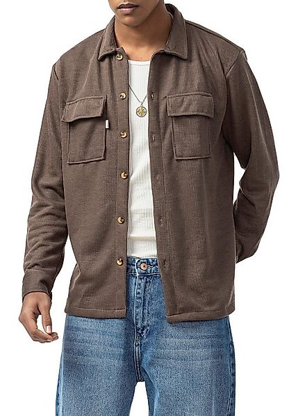 RedBridge Langarmhemd mit Brusttaschen Cordhemd mit Knopfleiste Casual günstig online kaufen