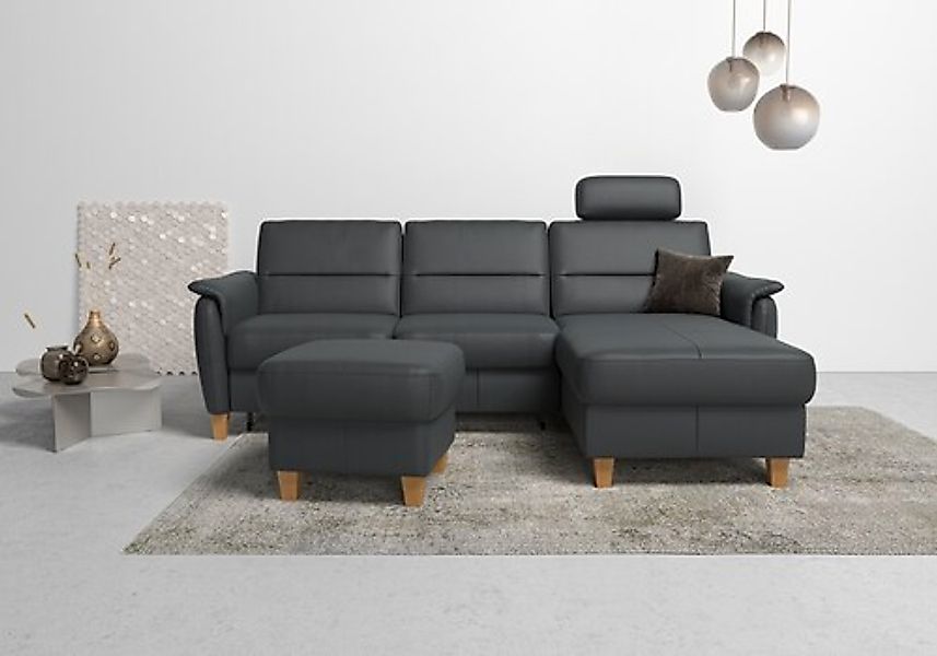 Home affaire Ecksofa »Palmera L-Form, B: 244 cm« optional Bettfunktion & Be günstig online kaufen