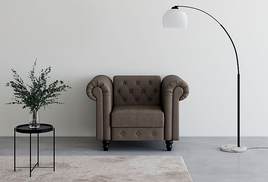 Dorel Home Chesterfield-Sessel »Felix«, mit Rückenlehne 3-fach verstellbar, günstig online kaufen