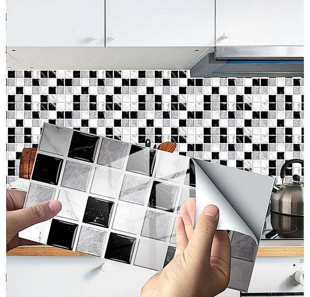 COOL-i ® Fliesenaufkleber, 12St 20x10cm, Fliesenaufkleber, selbstklebende P günstig online kaufen