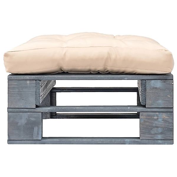 vidaXL Hocker Outdoor-Ottomane Paletten mit Kissen günstig online kaufen