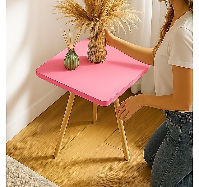 Jungengel Beistelltisch Beistelltisch 34x34x45 cm in 9 Farben – Dreibein mo günstig online kaufen