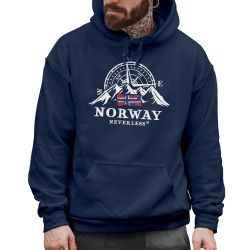 Neverless Hoodie Hoodie Herren Norwegen Flagge günstig online kaufen