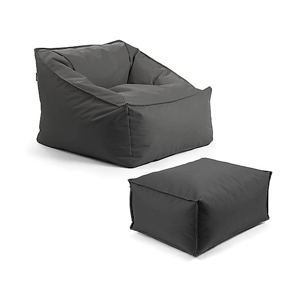 mokebo Gartensessel mit Pouf Der Sunnyboy Bean Bag oder Outdoor Sitzsack mi günstig online kaufen