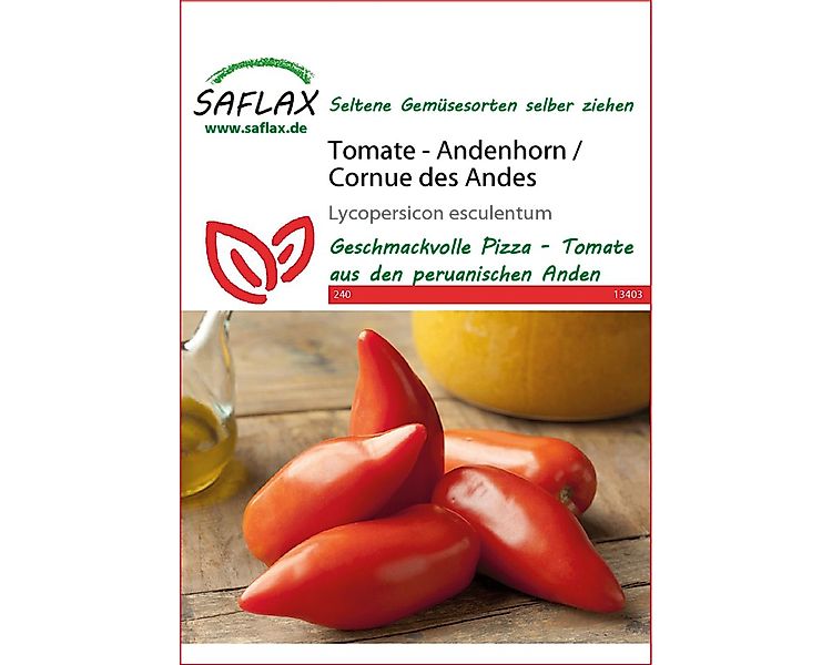 SAFLAX Gemüsesamen SAFLAX - Tomate - Andenhorn/Cornue des Andes - 10 Samen günstig online kaufen
