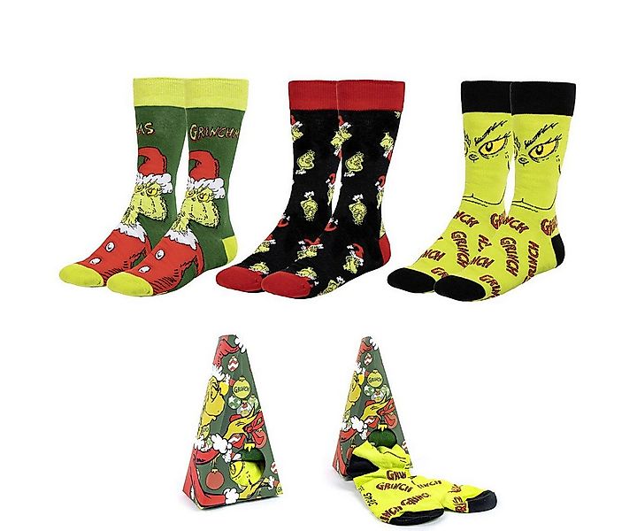 Cerda Freizeitsocken Socken Grinch Unisex Strümpfe Socken 3er Pack günstig online kaufen