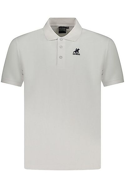 U.S. GRAND POLO Poloshirt Herr Kurzarm Poloshirt Weiß mit Stickerei & 3 günstig online kaufen