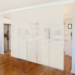 Bilderdepot24 Schiebegardine modern Flächenvorhang blickdicht Meersand günstig online kaufen