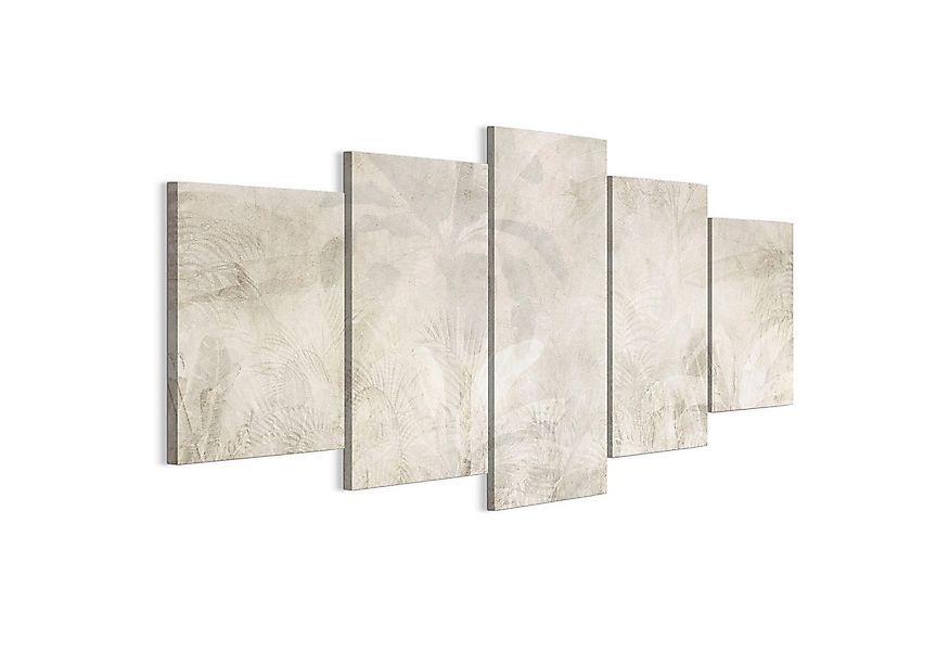 LUMASOUL Leinwandbild Gemälde auf 5 Leinwänden – Gemälde 200 x 100 cm, Indu günstig online kaufen