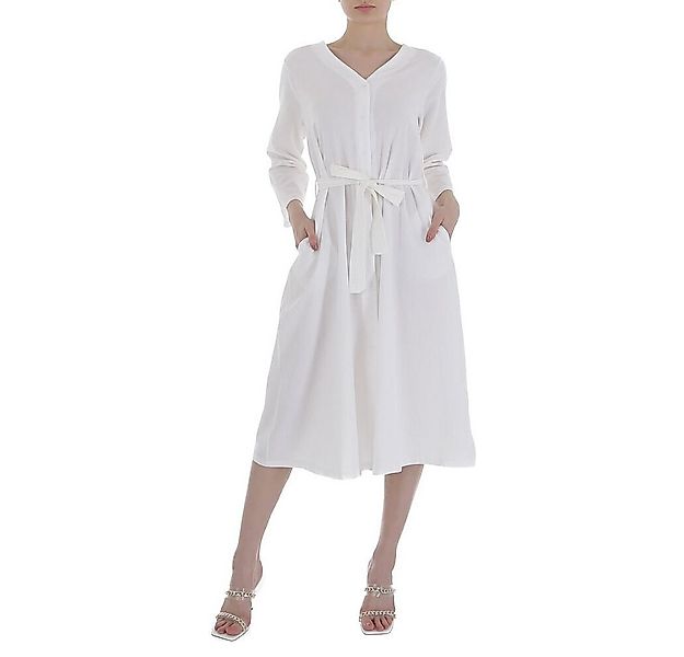 Ital-Design Sommerkleid Damen Freizeit Sommerkleid in Weiß günstig online kaufen