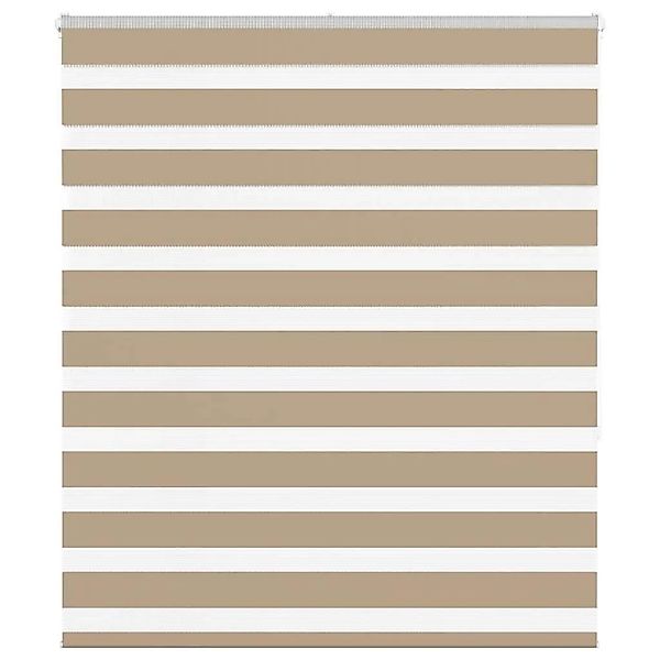 vidaXL Doppelrollo Sandbraun 130x150 cm Stoffbreite 125,9 cm Polyester 4014 günstig online kaufen