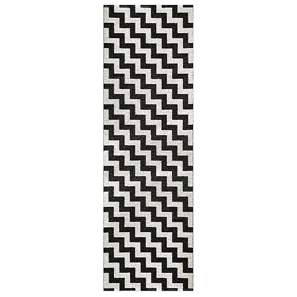 Gunnel schwarzer Teppich 70x150 cm günstig online kaufen