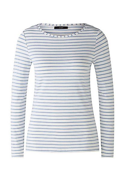 Oui Langarmshirt SUMIKO Langarmshirt elastische Cotton-Modalmischung günstig online kaufen