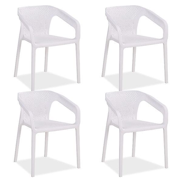 Homestyle4u Gartenstuhl Balkon Terrasse stapelbar wetterfest günstig online kaufen