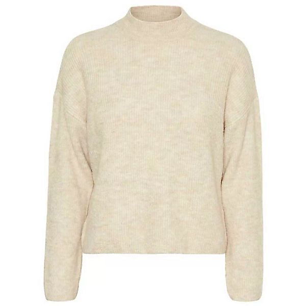 Vero Moda Molina Stehkragen Sweater XL Birch / Melange günstig online kaufen