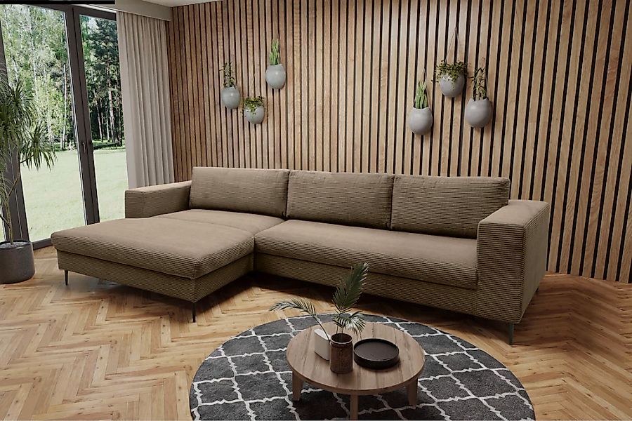 DOMO collection Ecksofa "Modica, zeitlos und elegant, L-Form", moderne Opti günstig online kaufen