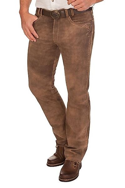 Spieth & Wensky Trachtenlederhose Lederhose lang - BERTUS - schlamm günstig online kaufen