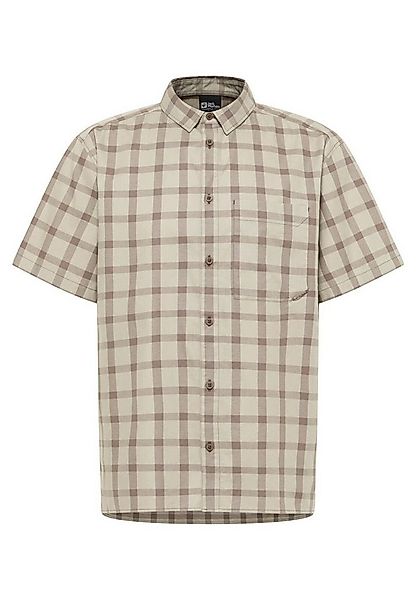 Jack Wolfskin Outdoorhemd Wanderhemd Planalto (Bio-Baumwolle) Kurzarm beige günstig online kaufen