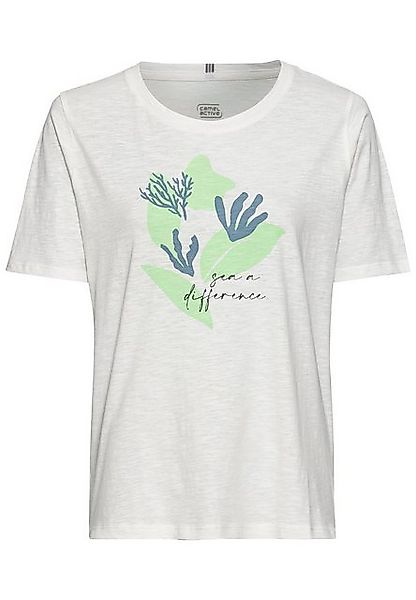 camel active T-Shirt Kurzarm T-Shirt aus zertifiziertem Organic Cotton günstig online kaufen