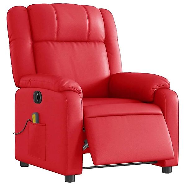 vidaXL Massagesessel Elektrisch Rot Kunstleder 3205148 günstig online kaufen