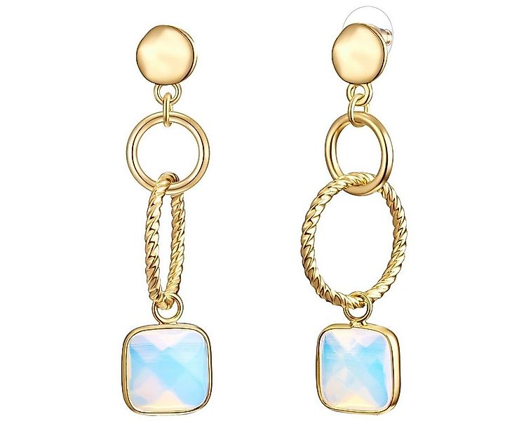 Lulu & Jane Paar Ohrhänger gelbgold, Metall-Legierung günstig online kaufen