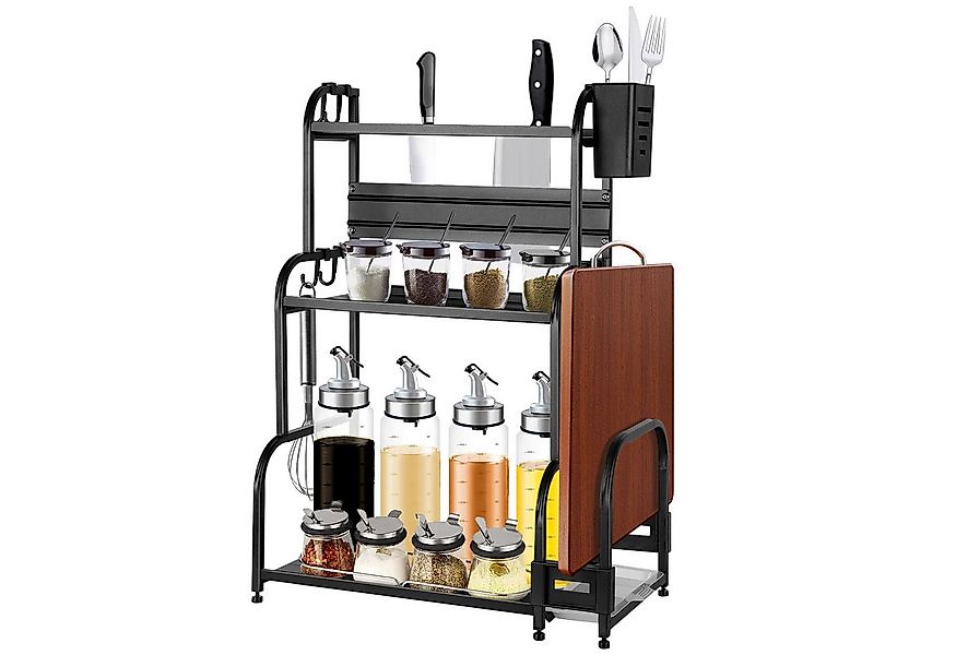 JEOBEST Gewürzregal Gewürzständer, Ablage, Gewürz Regal, Küchenarbeitsplatt günstig online kaufen