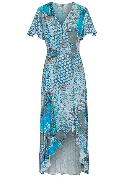 Buffalo Maxikleid, im Vokuhila-Schnitt, Schlitz und Volant, Flügelärmel, Dr günstig online kaufen