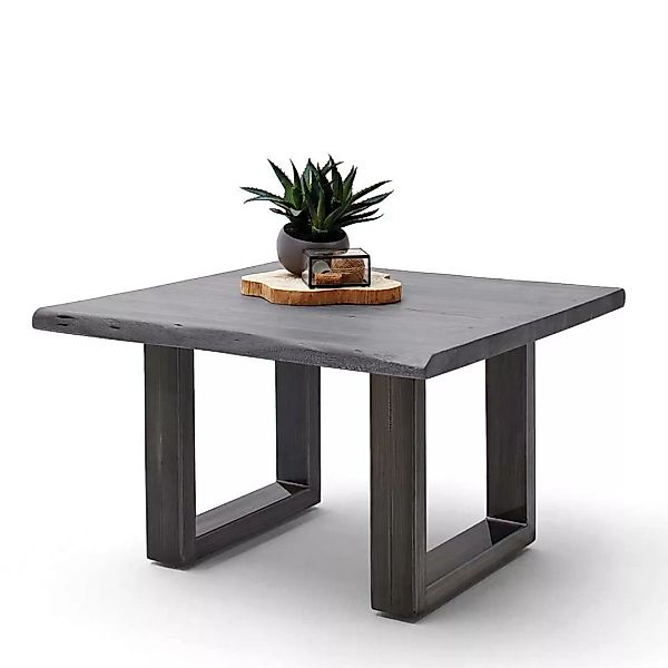 Baumkantentisch für Wohnzimmer Grau günstig online kaufen