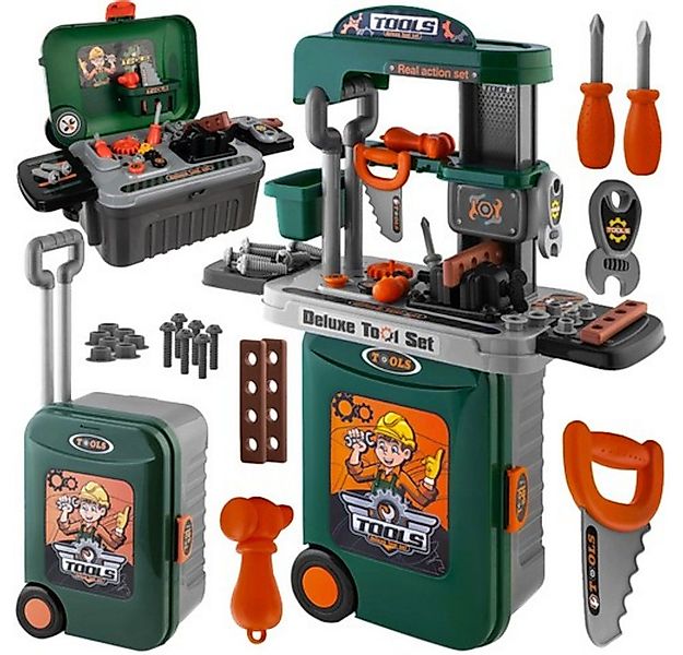 KRUZZEL Spielzeug-Baumaschine Spielzeugwerkstatt Kinderwerkstatt, (Spar-Set günstig online kaufen