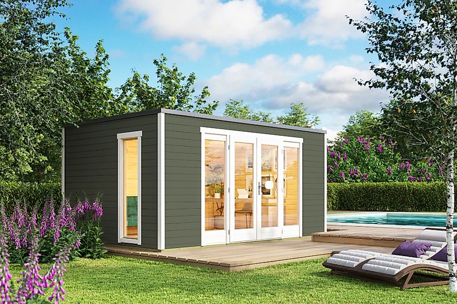 Nordic Holz Gartenhaus "Palermo 2", mit großen Glasflächen günstig online kaufen