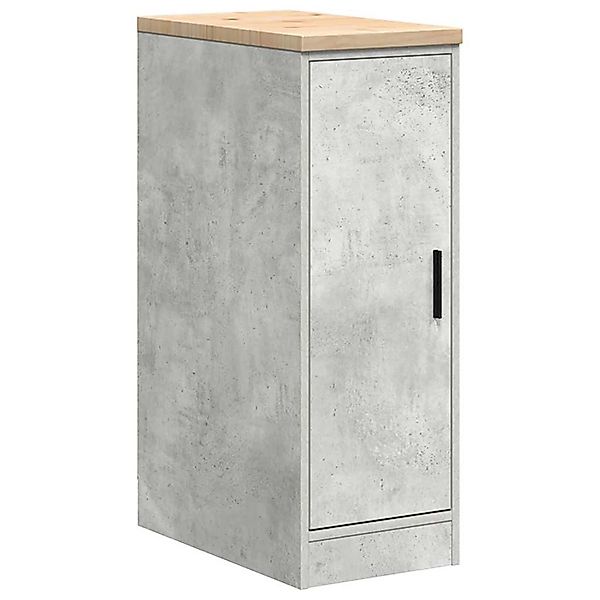 vidaXL Schrankmodule Garagen-Aufbewahrungsschrank Betongrau Massivholz Kief günstig online kaufen