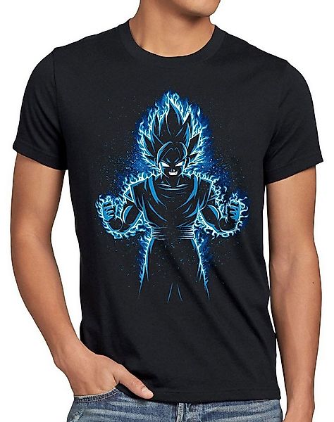 style3 Print-Shirt Herren T-Shirt Songoku Max Power turtle ball z roshi dra günstig online kaufen
