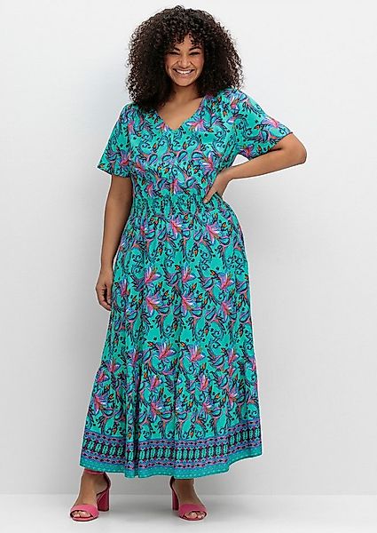 sheego by Joe Browns Etuikleid Maxikleid Kurzarm günstig online kaufen