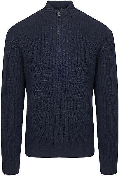 Steppin' Out Half Zip Pullover Lammwolle Navy - Größe S günstig online kaufen
