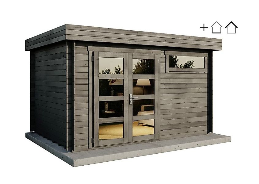 Alpholz Gartenhaus Holz Set - Leandro-28 günstig online kaufen