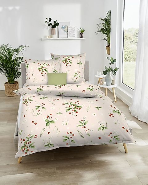 Kaeppel Wendebettwäsche "Walderdbeeren" 2 Stk. tlg. Mit Walderdbeeren günstig online kaufen