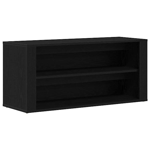 vidaXL Schuhbank Schwarze Eiche 100 x 35 x 45 cm Holzwerkstoff 862126 günstig online kaufen