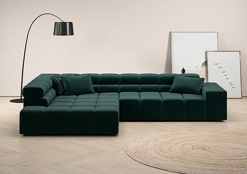 INOSIGN Ecksofa "Ancona incl. Kopfteilverstellung, Breite 319cm, L-Form", w günstig online kaufen
