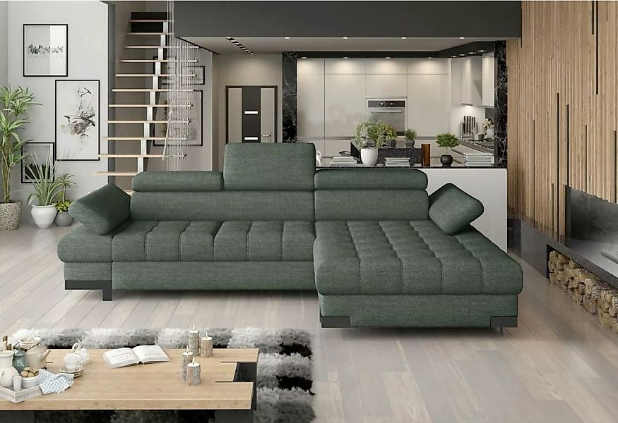 JVmoebel Ecksofa, Ecksofa Sofa Couch Polster Wohnlandschaft Textil Eck Sofa günstig online kaufen